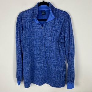 Patagonia Blue Vintage Capilene Quarter Zip Fleece Pullover Base Layer